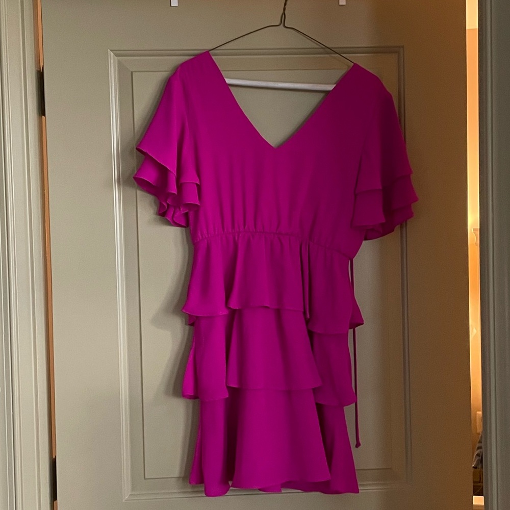Fun bright-pink party dress